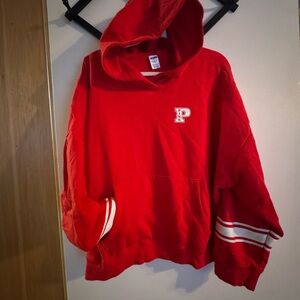 PINK Victoria's Secret Vibrant Red Hoodie